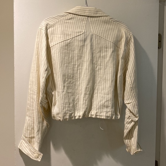 Rag & Bone NWT Piper Stripe Linen-Blend Jacket - Picture 5 of 8